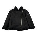 Dondup Montone tinta unita con Zip Nero per Bambino DFGB019 NERO DONDUP 