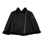 Dondup Montone tinta unita con Zip Nero per Neonato DFGB019N NERO DONDUP 