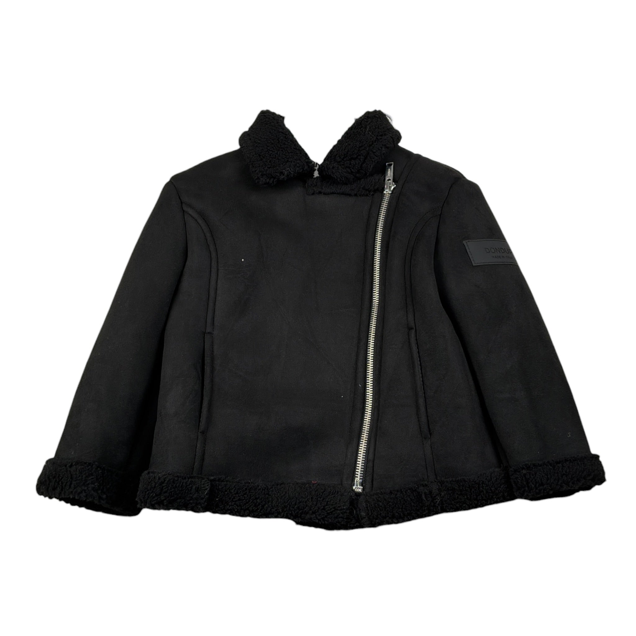 Dondup Montone tinta unita con Zip Nero per Neonato DFGB019N NERO DONDUP 