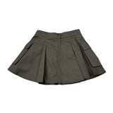 Dondup Gonna tinta unita con Elastico In Vita Verde per Bambina DFGO017 VERDE DONDUP 