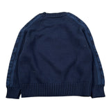 Dondup Maglia tinta unita Girocollo con Logo Blu per Bambino DMMA0322 BLU DONDUP 