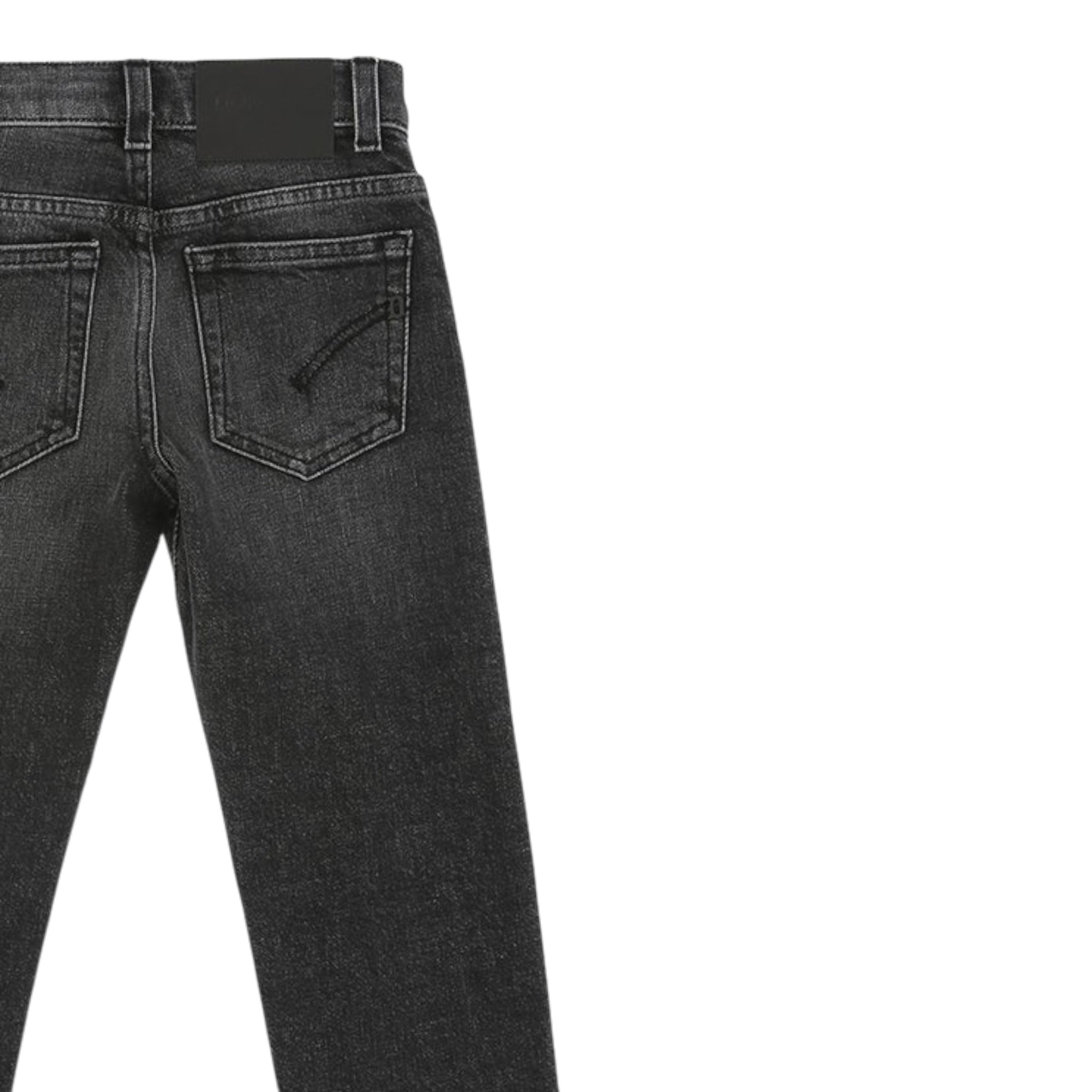 Dondup Jeans tinta unita Nero per Bambino DMPA158 NERO DONDUP 