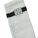 Dou Dou Calzini tinta unita con Logo Bianco per Bambino DS0P10Z0553 BIANCO DOU DOU 