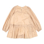 Dou Dou Abito Manica Lunga tinta unita Beige per Bambina DV1B00 BEIGE DOU DOU 