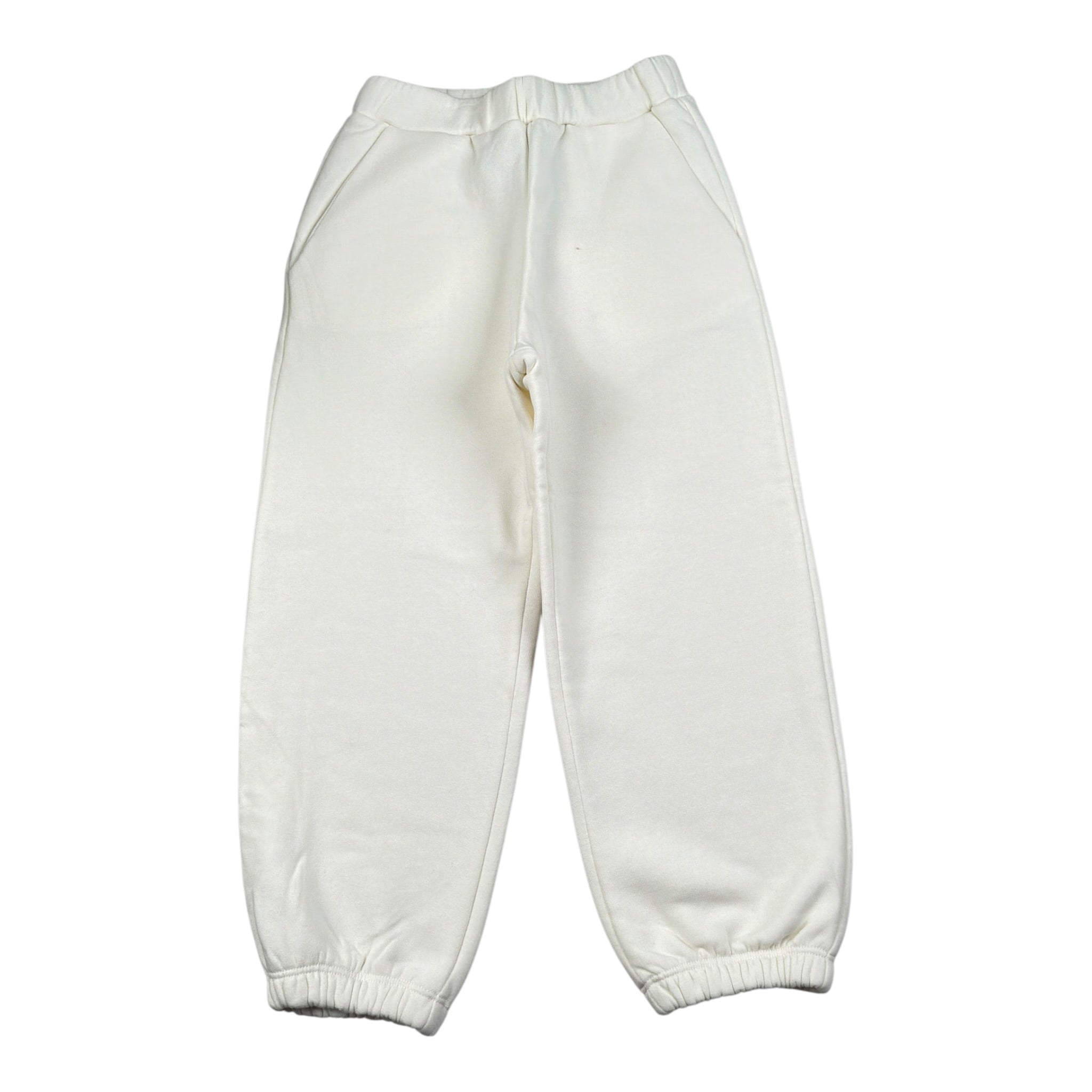 Dou Dou Pantalone Tuta con Elastico In Vita tinta unita Panna per Bambino DV6P90 PANNA DOU DOU 