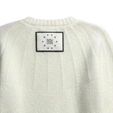 Dou Dou Maglia Girocollo tinta unita con Logo Bianco per Bambina DV9A50 BIANCO DOU DOU 