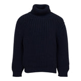 Dou Dou Maglia Collo Alto tinta unita Blu per Bambino DV9P00 BLU DOU DOU 