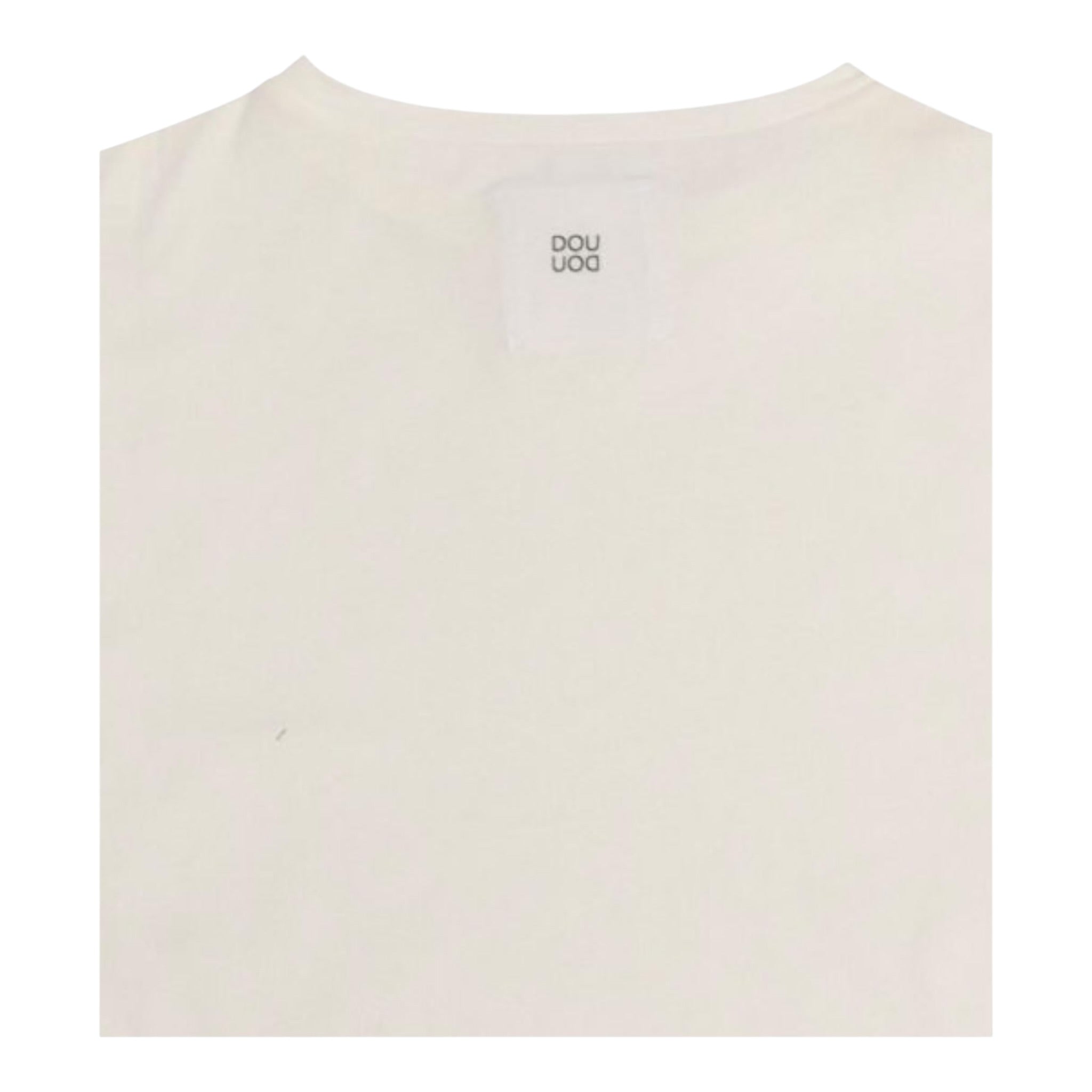 Dou Dou T-Shirt tinta unita Girocollo Bianco per Bambina DW8A11 BIANCO DOU DOU 