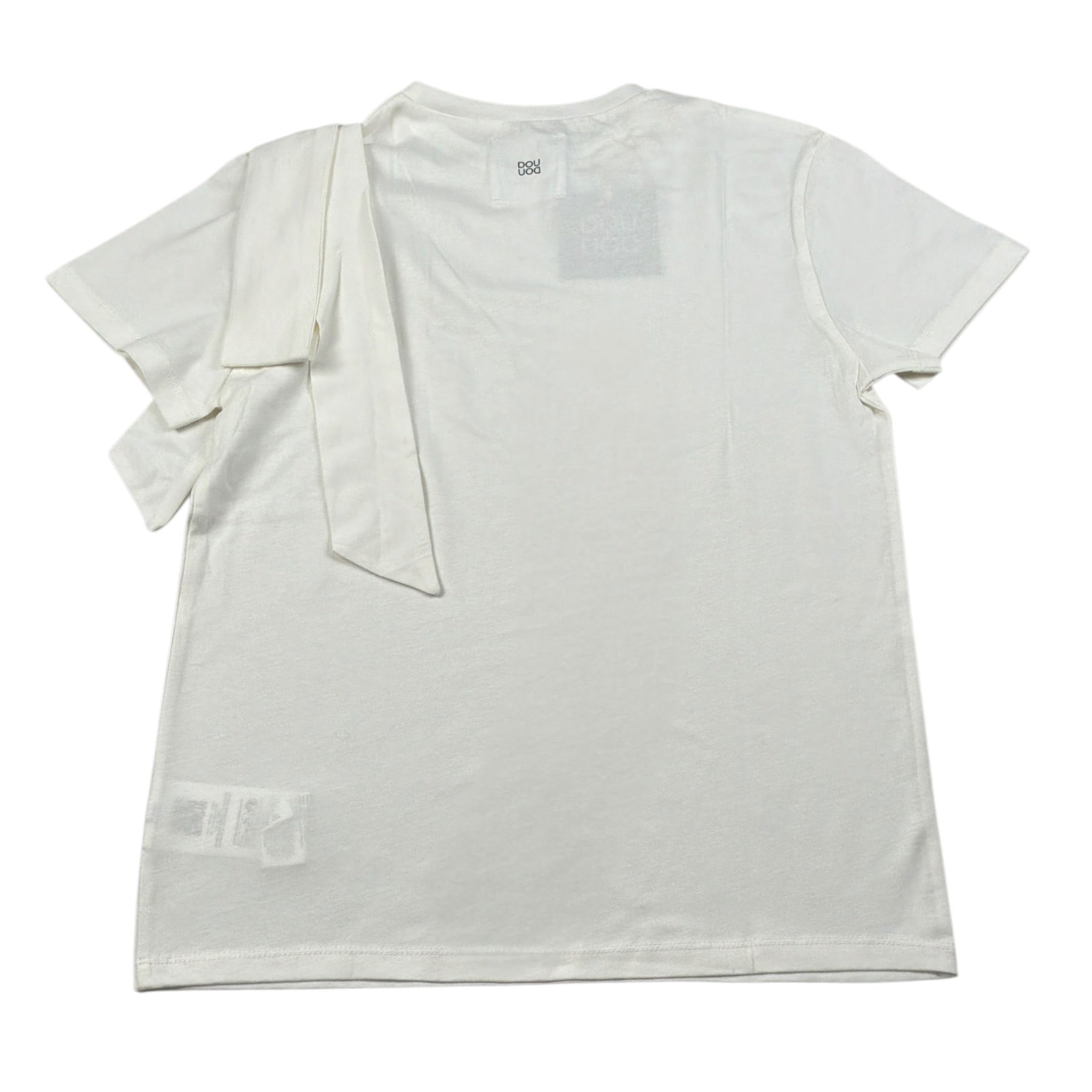 Dou Dou T-Shirt Girocollo tinta unita Bianco per Bambina DW8A41 BIANCO DOU DOU 