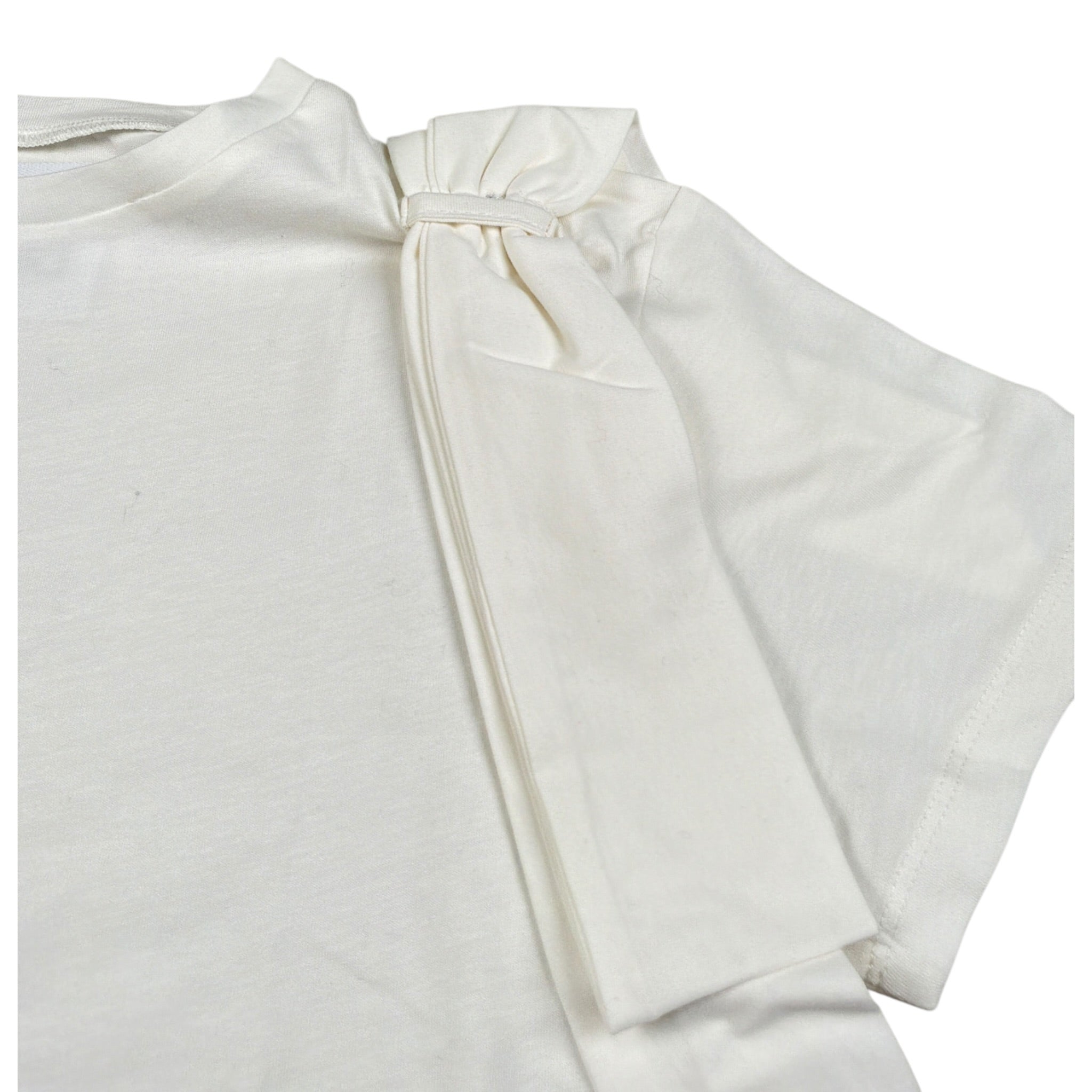 Dou Dou T-Shirt Girocollo tinta unita Bianco per Bambina DW8A41 BIANCO DOU DOU 