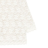 Dou Dou Abito tinta unita con Ricami Panna per Bambina DX1B00 PANNA DOU DOU 