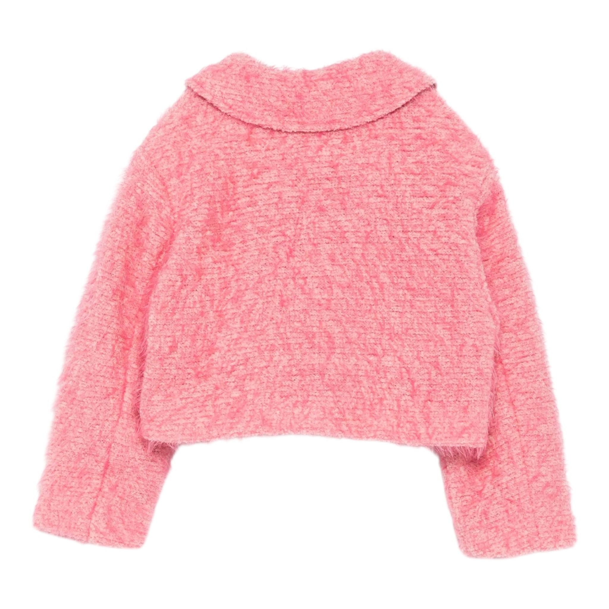 Dou Dou Cappotto Crop tinta unita Rosa per Bambina DX2A44 ROSA DOU DOU 