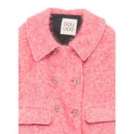 Dou Dou Cappotto Crop tinta unita Rosa per Bambina DX2A44 ROSA DOU DOU 