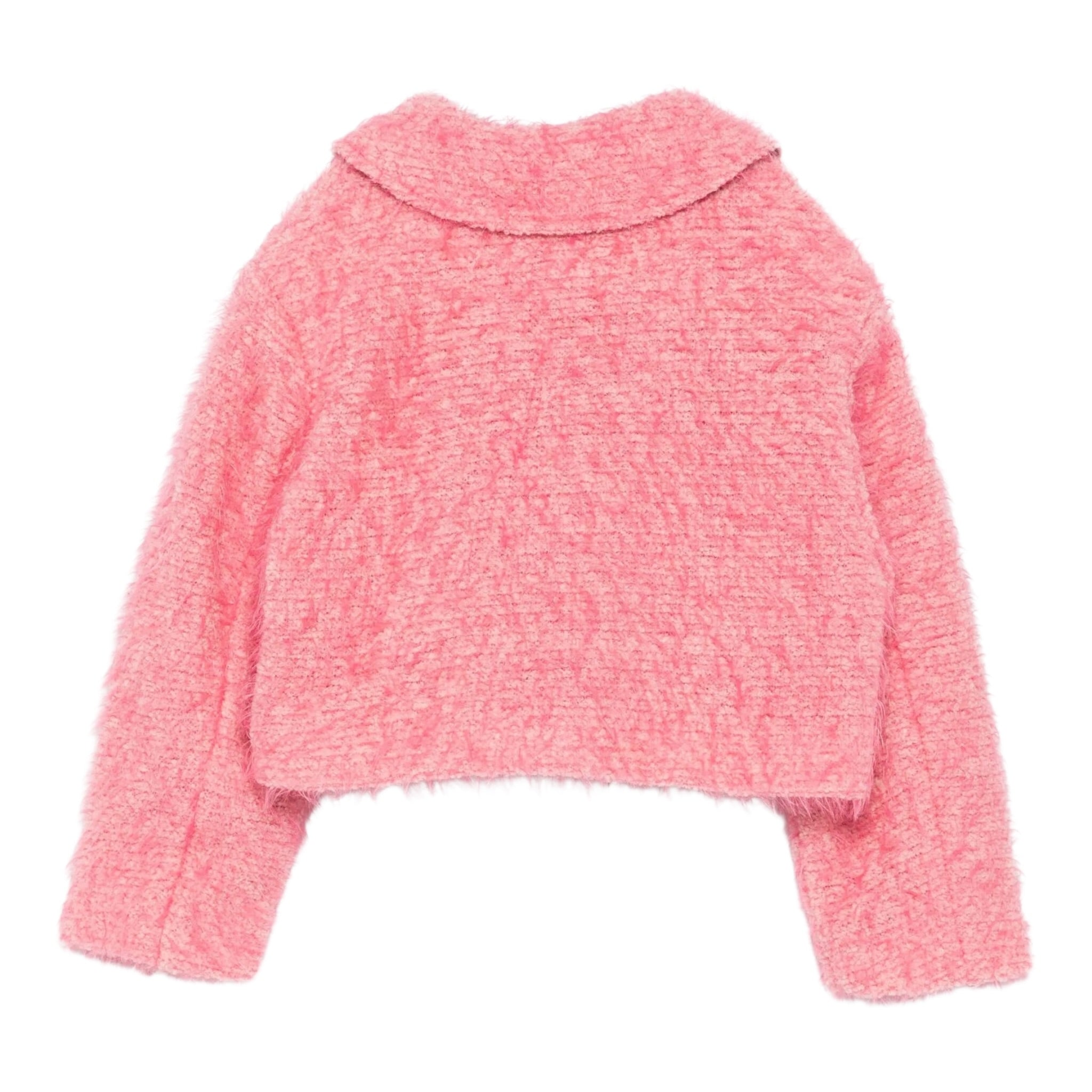 Dou Dou Cappotto Crop tinta unita Rosa per Bambina DX2A44X ROSA DOU DOU 