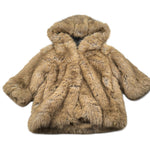 Dou Dou Pelliccia tinta unita con Cappuccio Beige per Bambina DX2P90X BEIGE DOU DOU 
