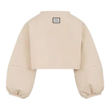 Dou Dou Felpa tinta unita Girocollo Beige per Bambina DX4A00 BEIGE DOU DOU 