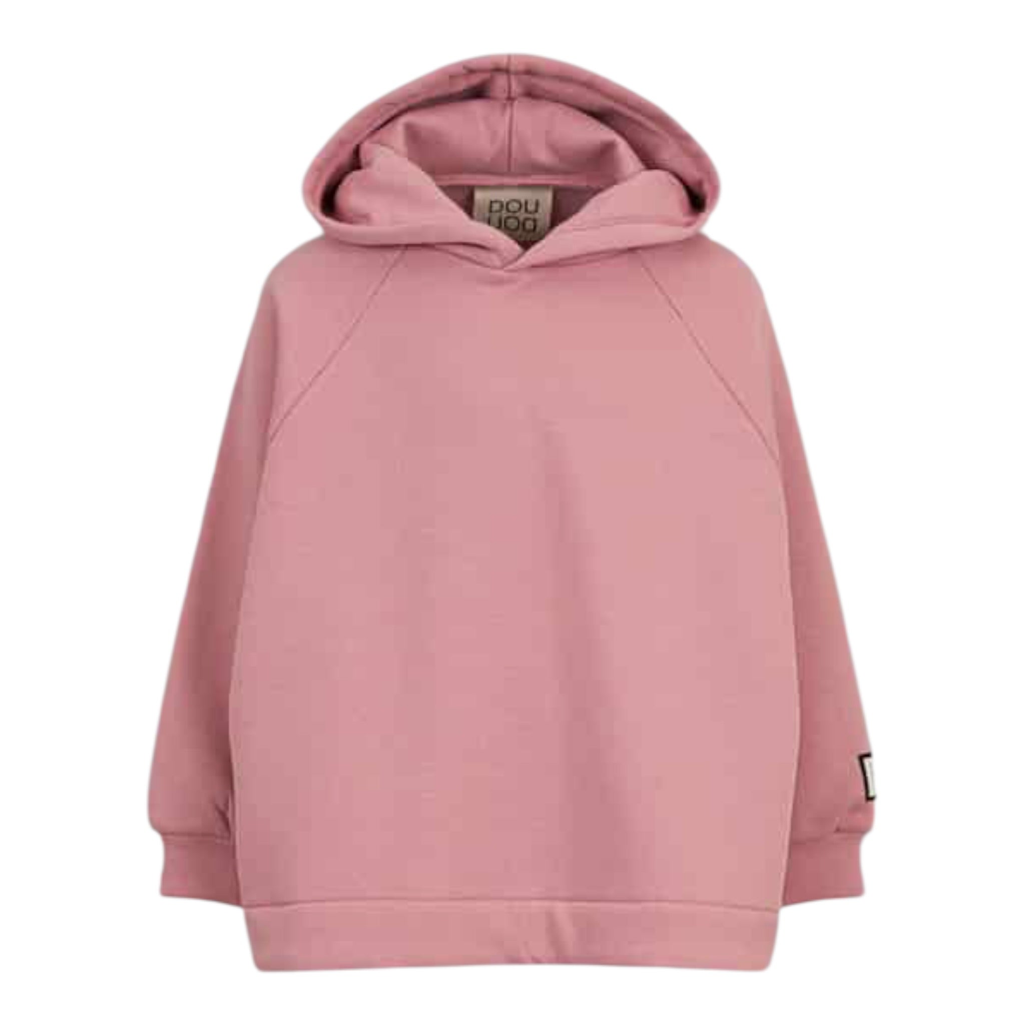 Dou Dou Felpa tinta unita con Cappuccio Rosa per Bambina DX4A20 ROSA DOU DOU 