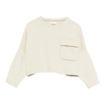 Dou Dou Felpa Chiusa Girocollo tinta unita Beige per Bambina DX4A30 BEIGE DOU DOU 