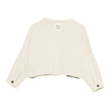 Dou Dou Felpa Chiusa Girocollo tinta unita Beige per Bambina DX4A30 BEIGE DOU DOU 