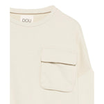 Dou Dou Felpa Chiusa Girocollo tinta unita Beige per Bambina DX4A30 BEIGE DOU DOU 