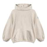 Dou Dou Felpa tinta unita con Cappuccio Beige per Bambina DX4P10 BEIGE DOU DOU 