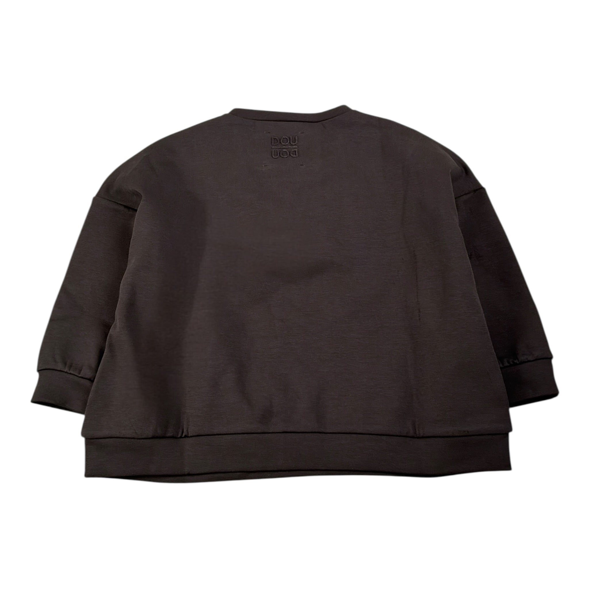 Dou Dou Felpa tinta unita Girocollo Marrone per Bambina DX4P40 MARRONE DOU DOU 