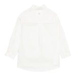 Dou Dou Camicia tinta unita con Righino In Contrasto Bianco per Bambina DX5A10 BIANCO DOU DOU 