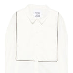 Dou Dou Abito Modello Camiucia tinta unita Bianco per Bambina DX5A10P0522 BIANCO DOU DOU 