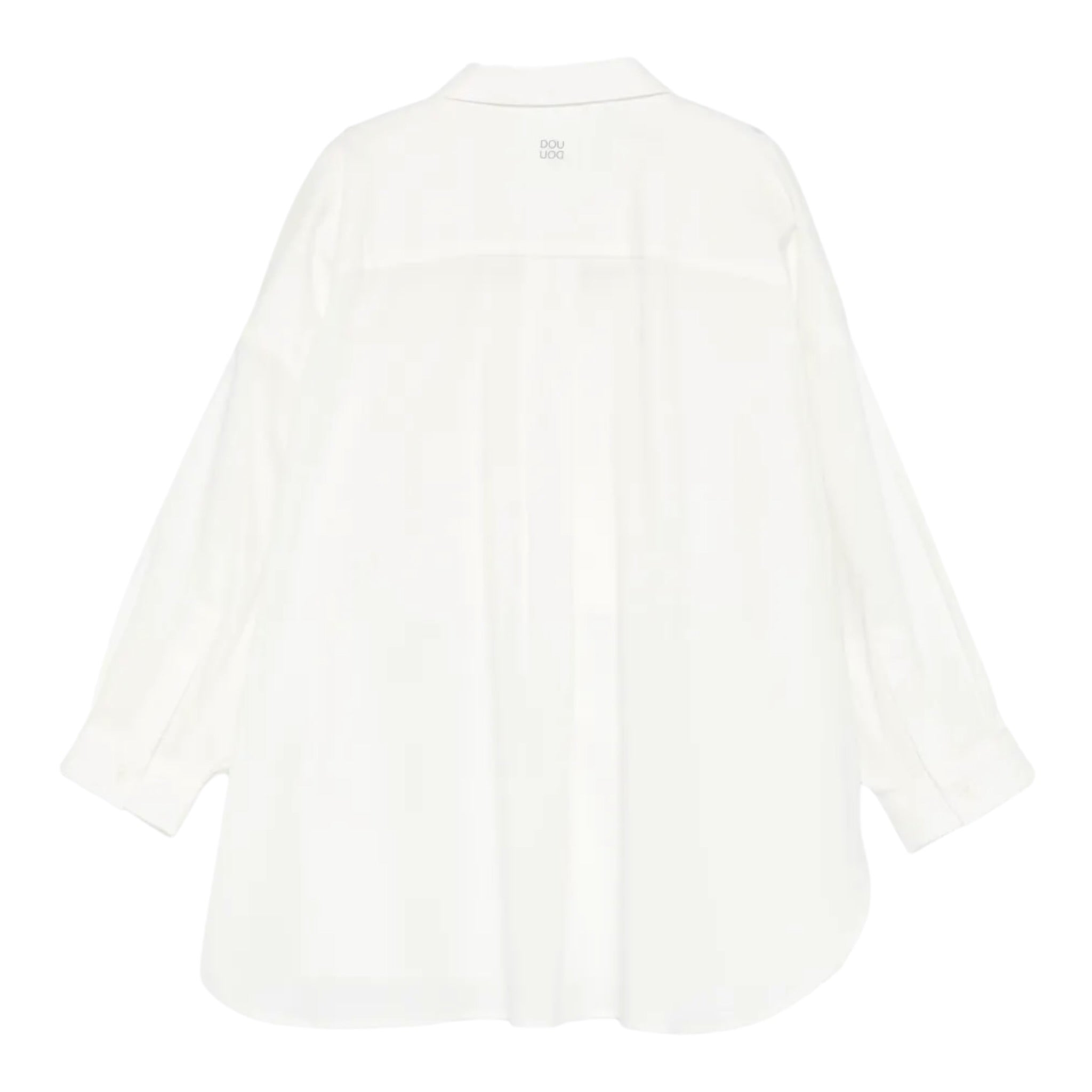 Dou Dou Abito Modello Camiucia tinta unita Bianco per Bambina DX5A10P0522 BIANCO DOU DOU 