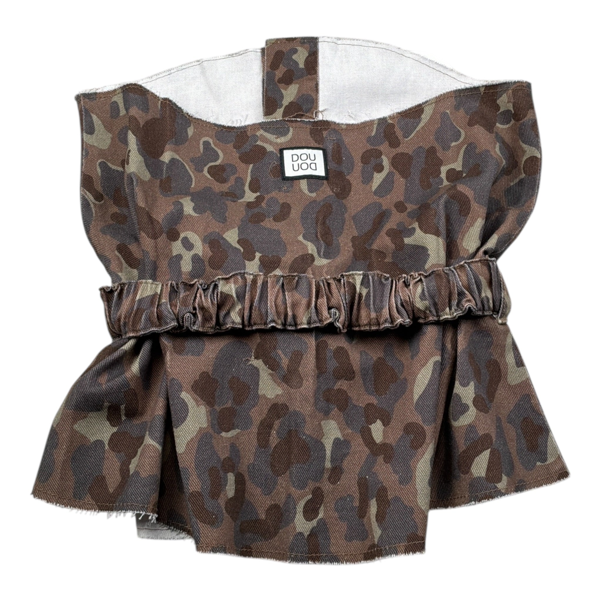 Dou Dou Top Stampa Fantasia con Cinturino Marrone per Bambina DX5A22 MARRONE DOU DOU 