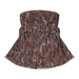 Dou Dou Top Stampa Fantasia con Cinturino Marrone per Bambina DX5A22XX MARRONE DOU DOU 