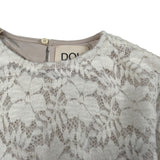 Dou Dou Maglia Girocollo tinta unita Panna per Bambina DX5A70 PANNA DOU DOU 