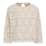Dou Dou Maglia Girocollo tinta unita Panna per Bambina DX5A70 PANNA DOU DOU 