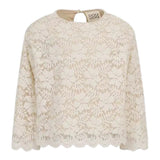 Dou Dou Maglia Girocollo tinta unita Panna per Bambina DX5A70 PANNA DOU DOU 