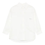 Dou Dou Camicie tinta unita con Logo Bianco per Bambina DX5P10X BIANCO DOU DOU 