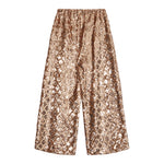 Dou Dou Pantalone tinta unita con Paillettes Oro per Bambina DX6A50U0239 ORO DOU DOU 