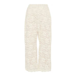 Dou Dou Pantalone tinta unita con Ricami Bianco per Bambina DX6A60U0237 BIANCO DOU DOU 