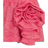 Dou Dou Short tinta unita con Fiori Rosa per Bambina DX6A79 ROSA DOU DOU 