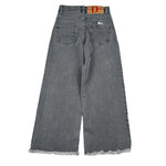 Dou Dou Jeans Modello A Palazzo tinta unita Grigio per Bambina DX6P50XX GRIGIO DOU DOU 
