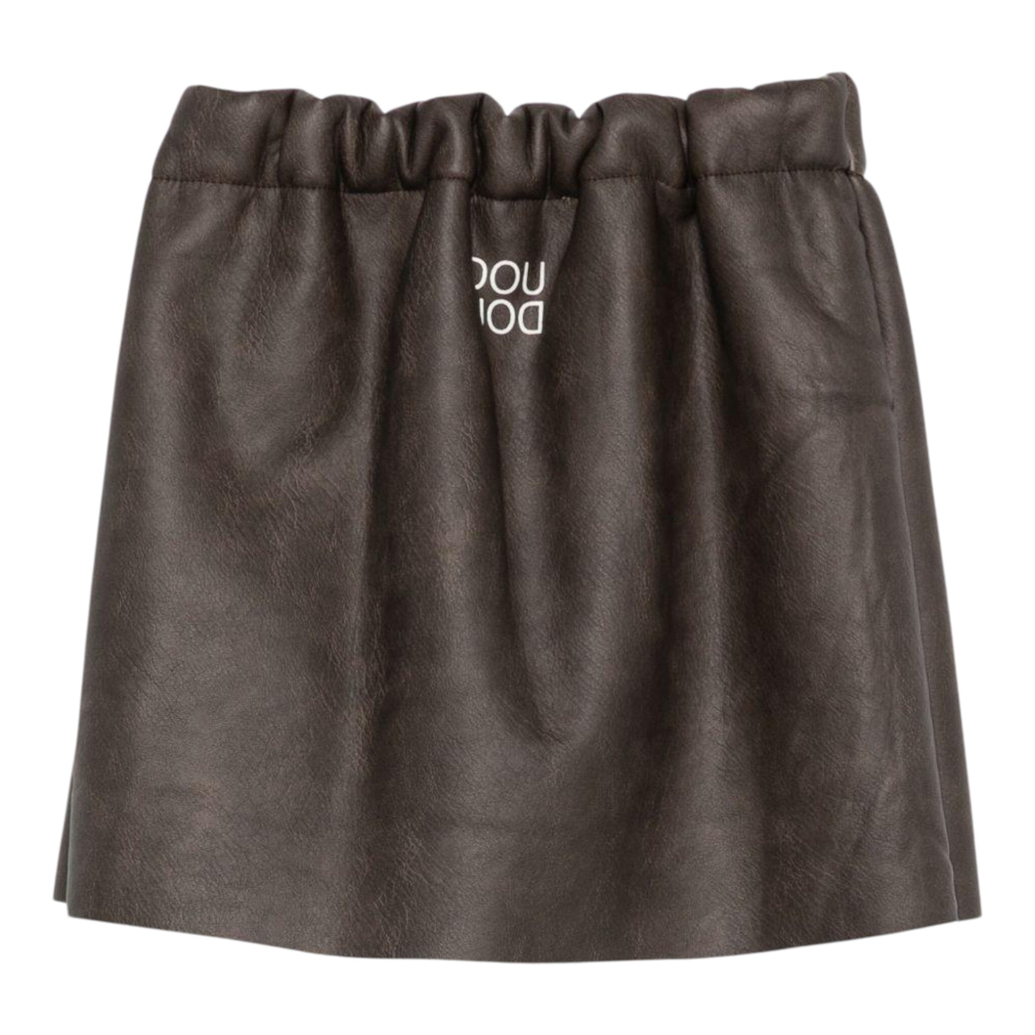 Dou Dou Gonna tinta unita con Elastico In Vita Marrone per Bambina DX7A01X MARRONE DOU DOU 