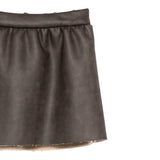 Dou Dou Gonna tinta unita con Elastico In Vita Marrone per Bambina DX7A01X MARRONE DOU DOU 