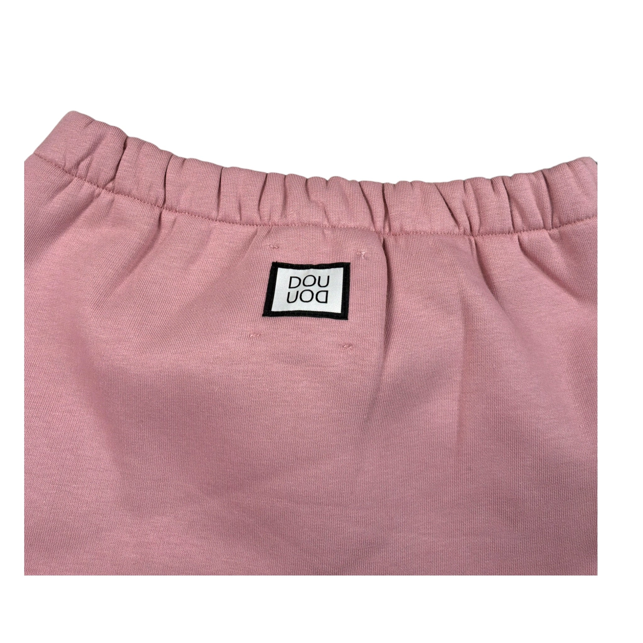 Dou Dou Gonna tinta unita con Logo Rosa per Bambina DX7A61 ROSA DOU DOU 