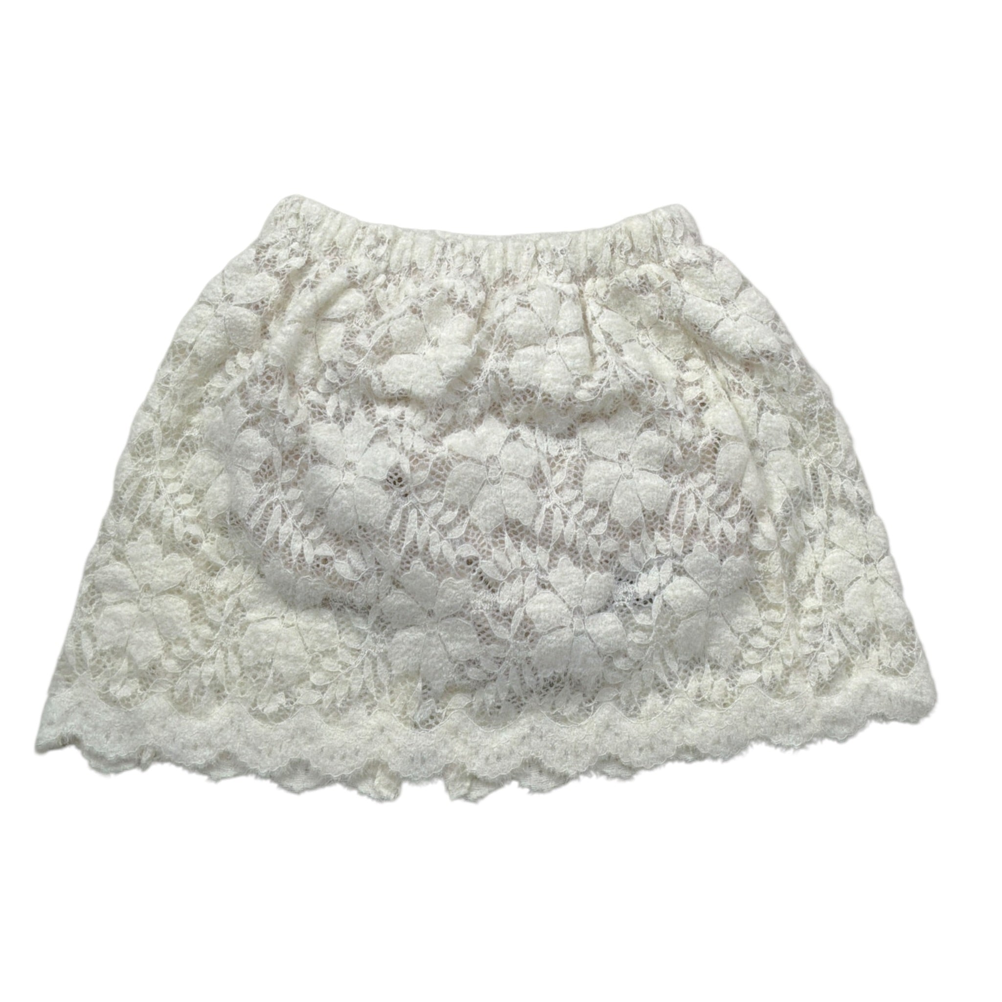 Dou Dou Short tinta unita con Ricami Bianco per Bambina DX7B11U0237 BIANCO DOU DOU 