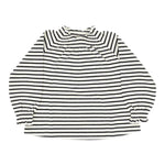 Dou Dou Maglia Bicolore con Fantasia A Righe Bianco/Nero per Bambina DX8A00X BIANCO/NERO DOU DOU 