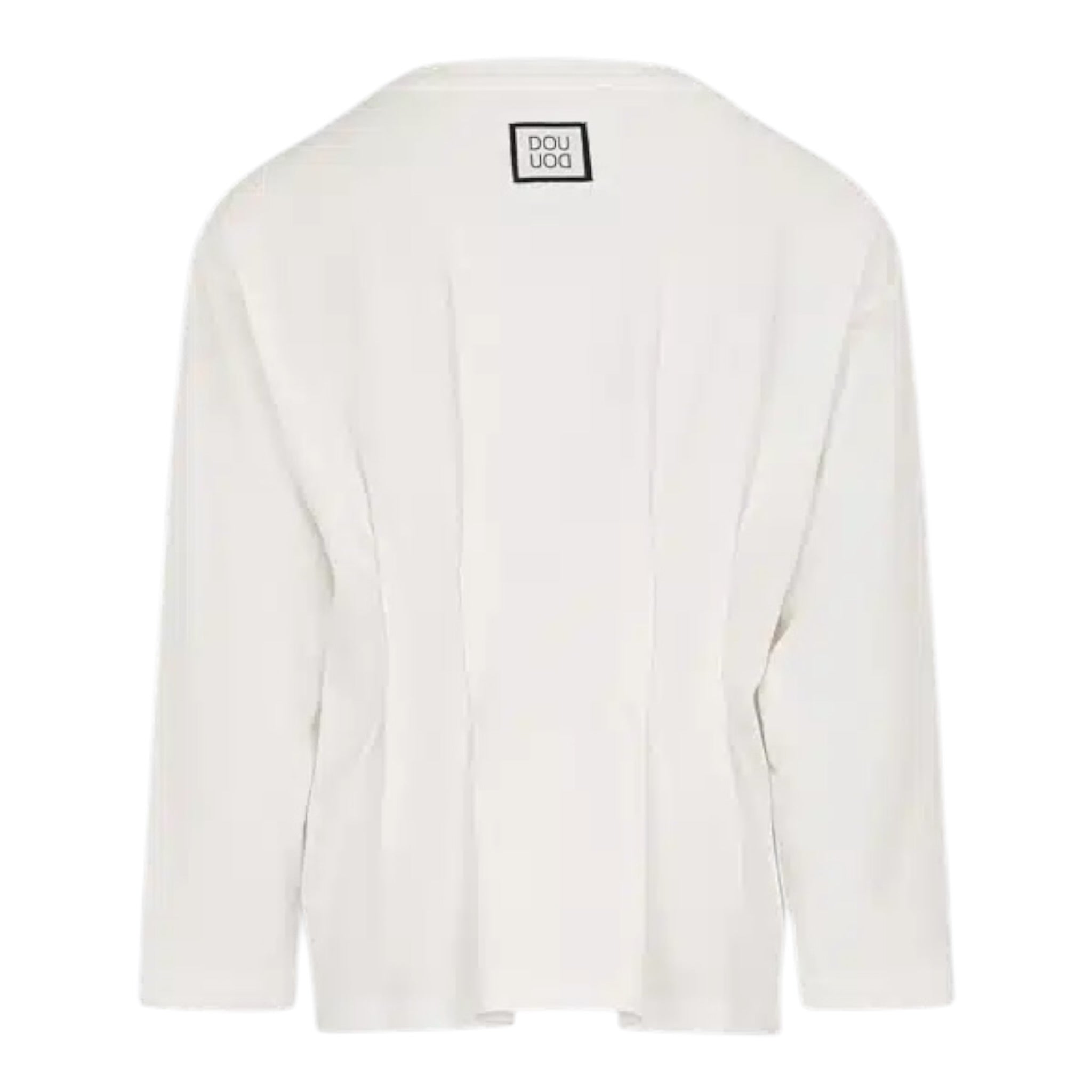 Dou Dou Shirt tinta unita con Logo Bianco per Bambina DX8A50 BIANCO DOU DOU 