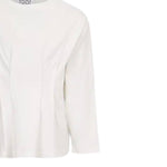 Dou Dou Shirt tinta unita con Logo Bianco per Bambina DX8A50 BIANCO DOU DOU 