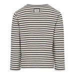 Dou Dou Shirt Girocollo Fantasia A Righe Bianco per Bambina DX8P00 BIANCO DOU DOU 