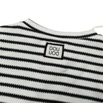 Dou Dou Shirt Girocollo Fantasia A Righe Bianco per Bambina DX8P00 BIANCO DOU DOU 