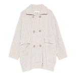 Dou Dou Cardigan tinta unita con Bottoni Beige per Bambina DX9A00W0222 BEIGE DOU DOU 