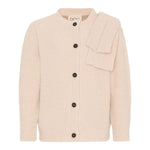 Dou Dou Cardigan tinta unita Beige per Bambina DX9A20X BEIGE DOU DOU 